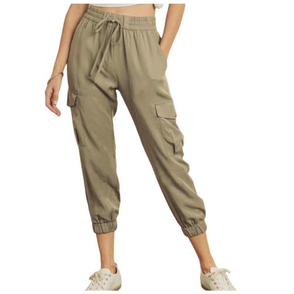 Dress Forum size S cargo joggers 100% Tencel